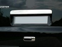 Накладка на крышку багажника с двойной задней дверью (нерж.) 1 шт VW T5 CARAVELLE 2004 - 2010